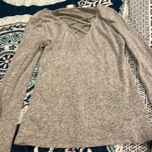Grey extra soft long sleeve top